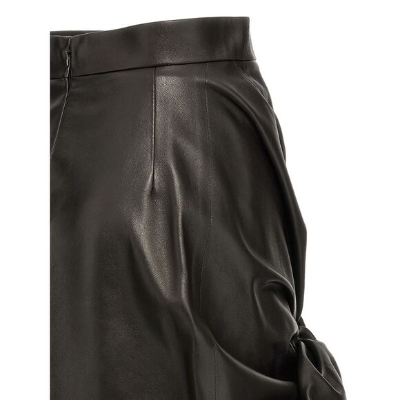 Mcqueen Women's Maxi Bow Leather Skirt - Picture 4 of 4